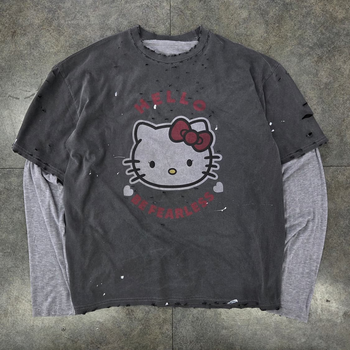 빈티지 레이어드 긴팔티셔츠 상품이미지2