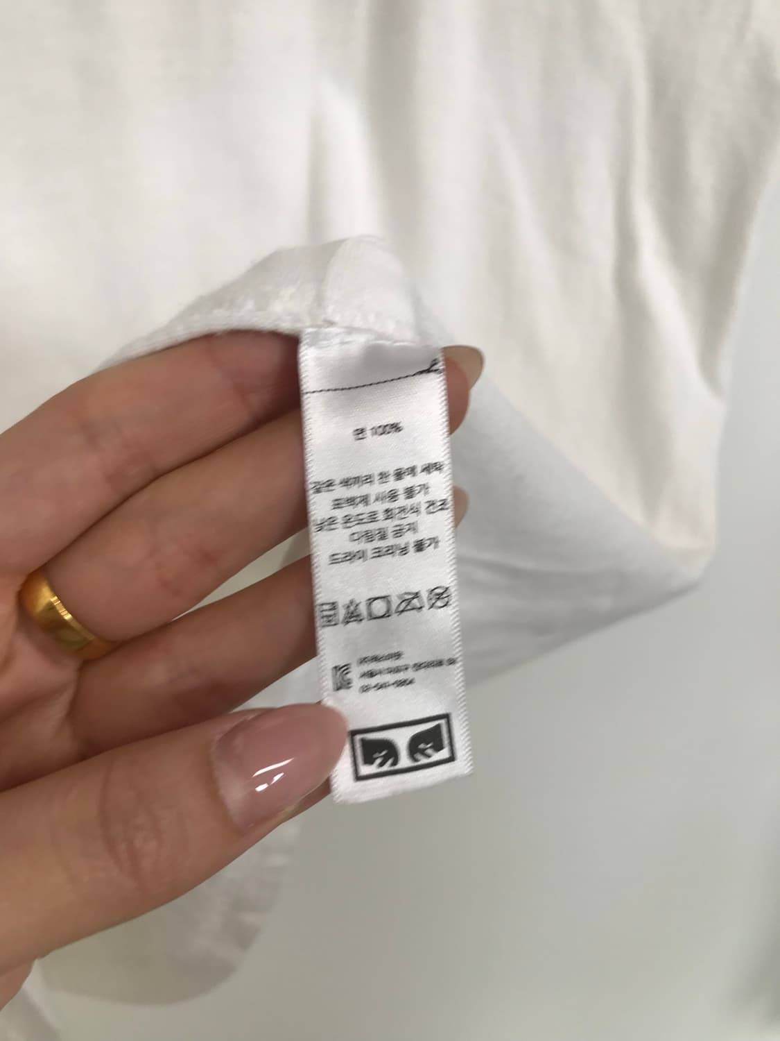 오베이 화이트 반팔 티셔츠 상품이미지7