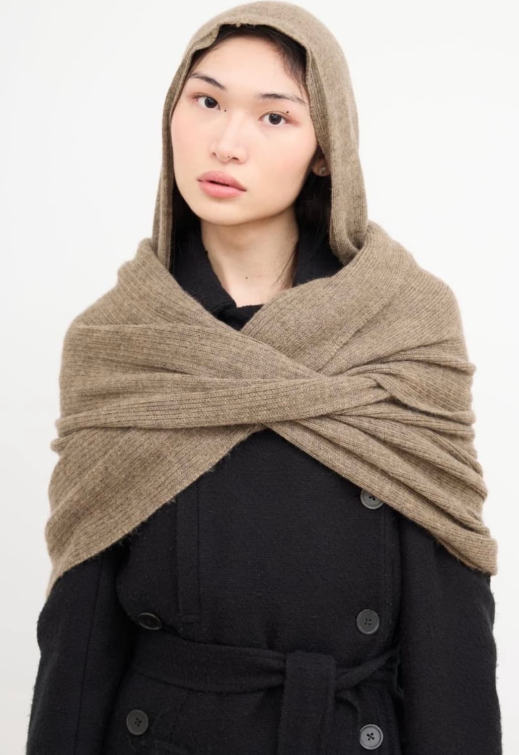 앤 드뮐미스터 알파카 후드 머플러 상품이미지4