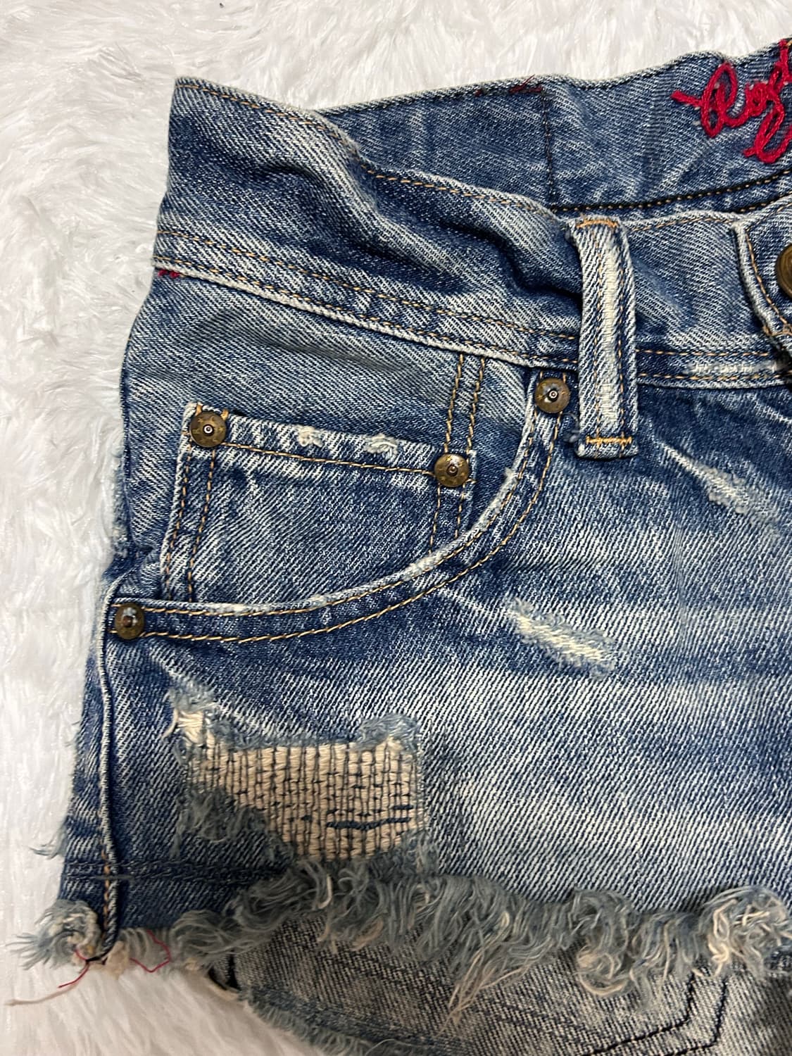 RODEO CROWNS damage y2k short 상품이미지5