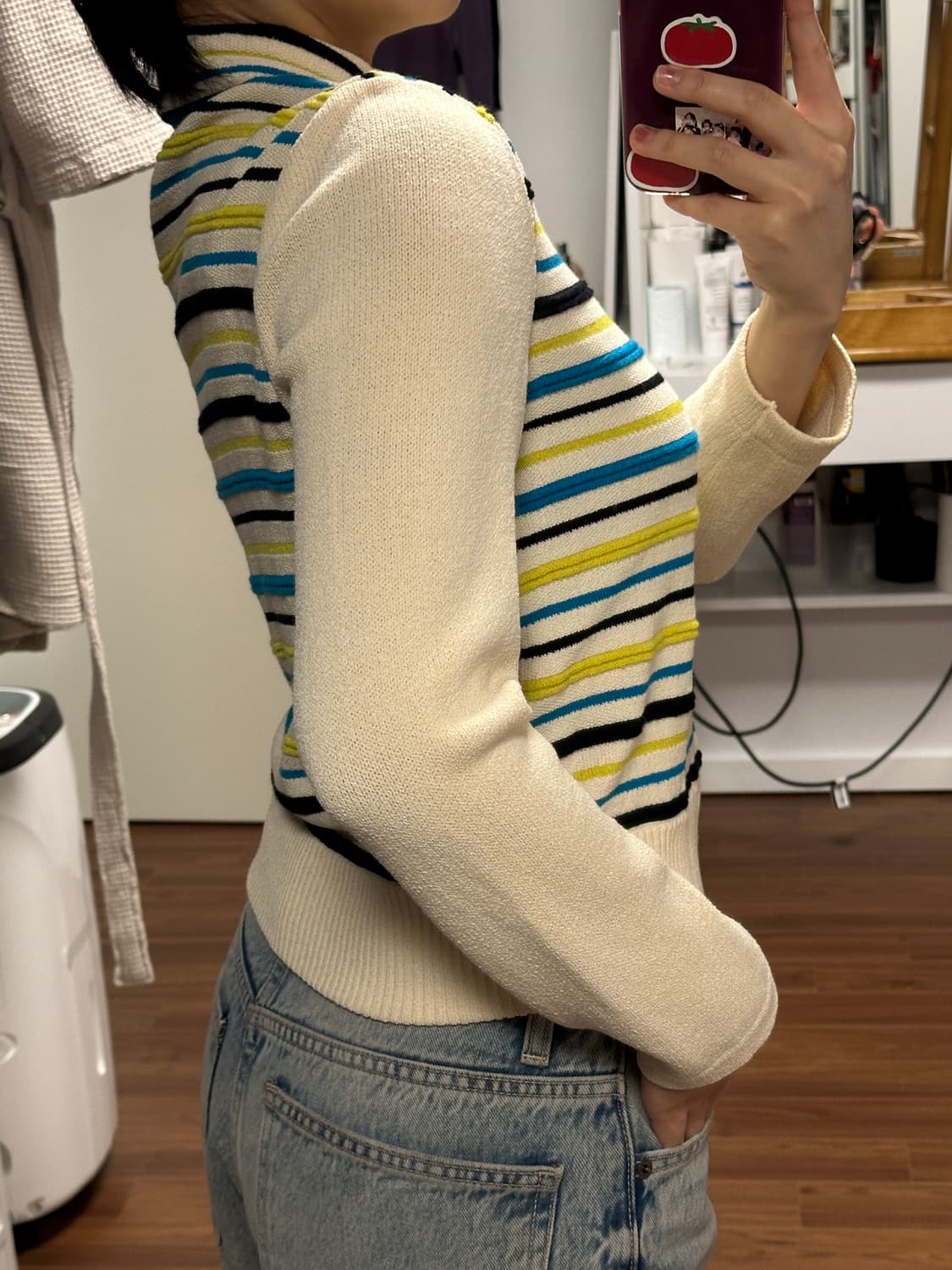 빈티지 집업 니트/ 사이즈 S 상품이미지2