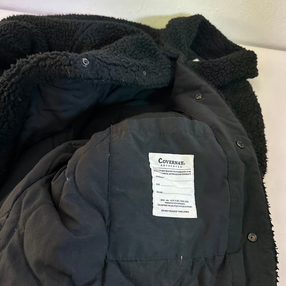 M 커버낫 블랙 뽀글이 후리스자켓 상품이미지7