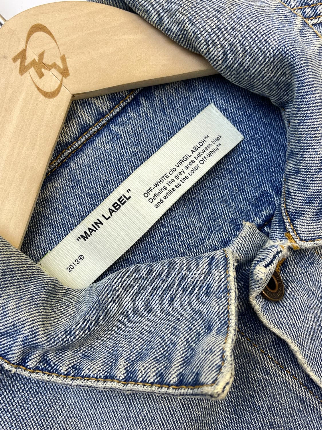 오프화이트 19a/w 11주년 데님 자켓 상품이미지9