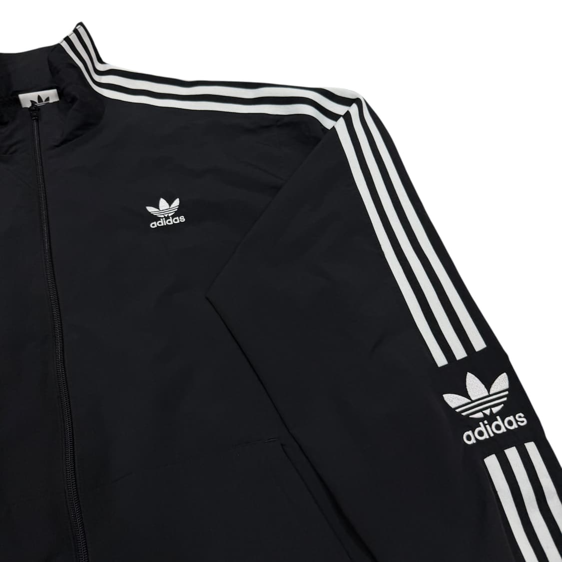 아디다스 아디컬러 트레포일 락업 트랙탑 자켓 블랙 주우재 바람막이 3XL 상품이미지2
