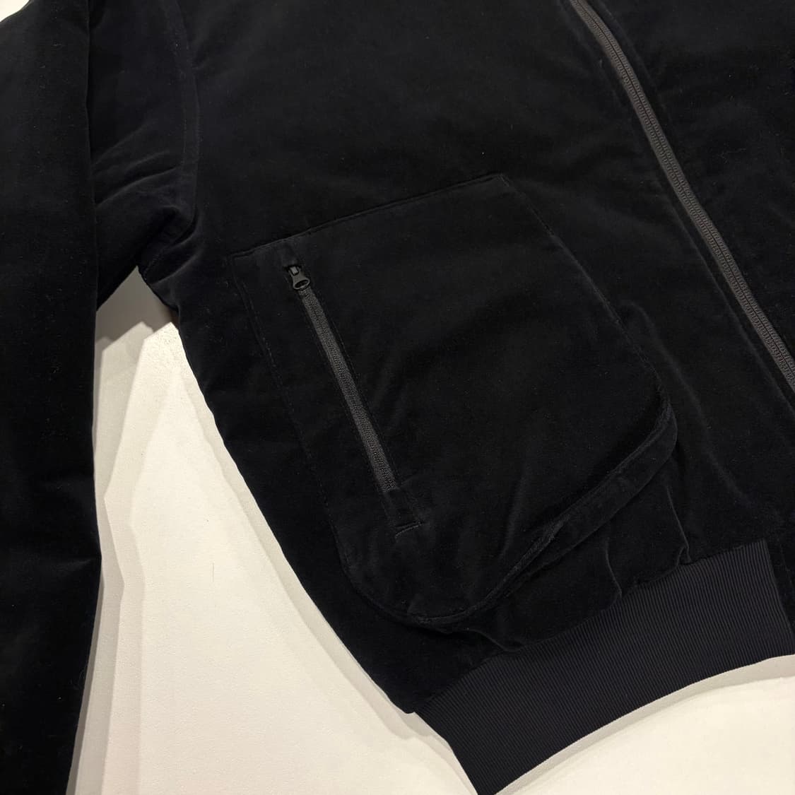 [L] 아디다스 벨벳 블랙 봄버 자켓 B969 상품이미지5