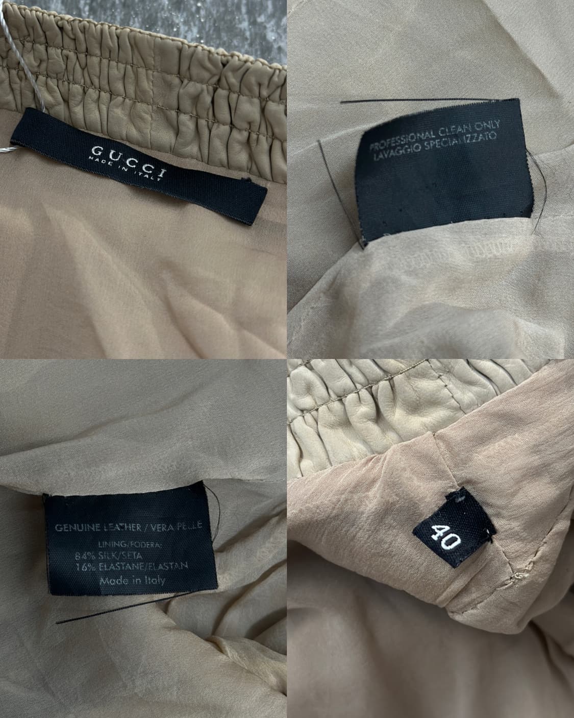 구찌 톰포드 00s 렘스킨 셔링 자켓  상품이미지6