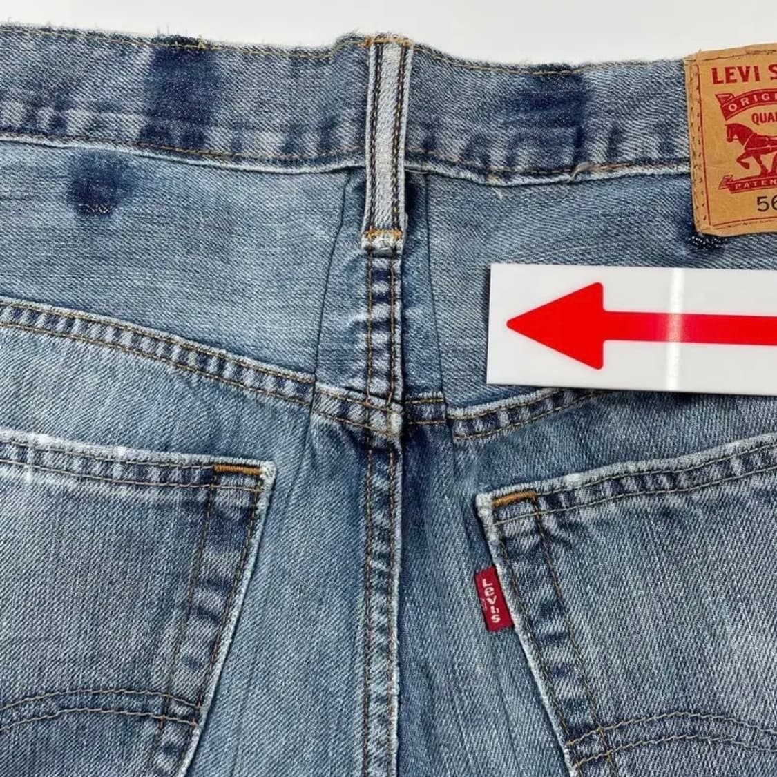 p702) 리바이스 569 루즈 스트레이트 핏 데님 팬츠 상품이미지5