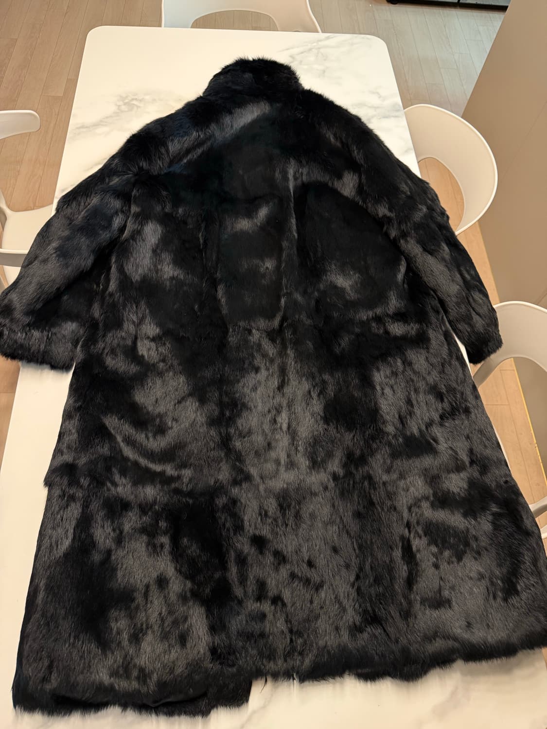 천연토끼털 코트 XL  상품이미지3