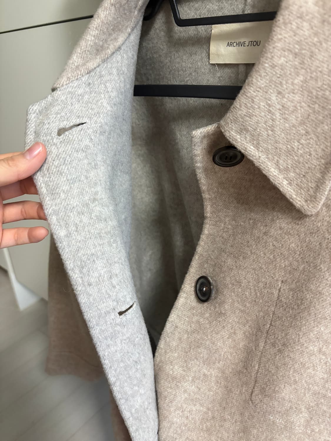 아카이브제이투유 숏 핸드메이드 코트 상품이미지7