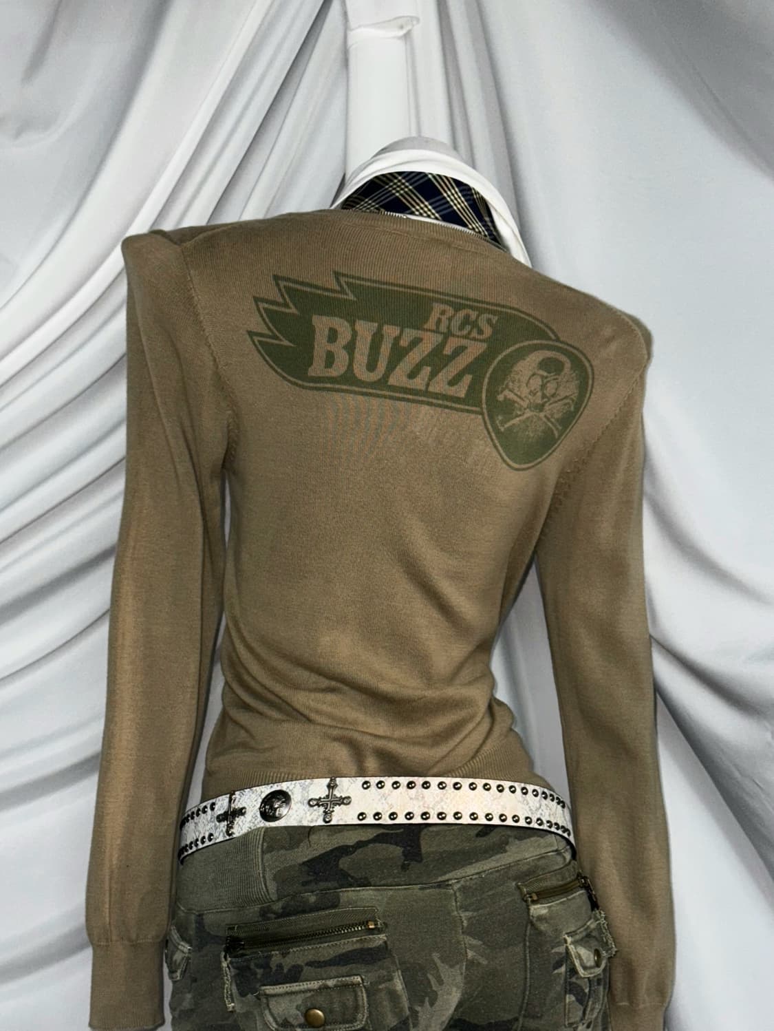 00‘sY2k 카키 카모포켓 RodeoCrowns 카키프레피 코디세트  상품이미지8