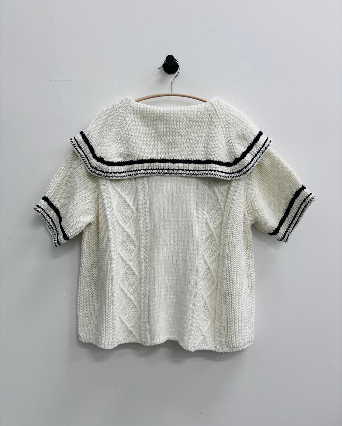 [새상품] fletta(플레타) 세일러 카라 케이블 니트 가디건 상품이미지6