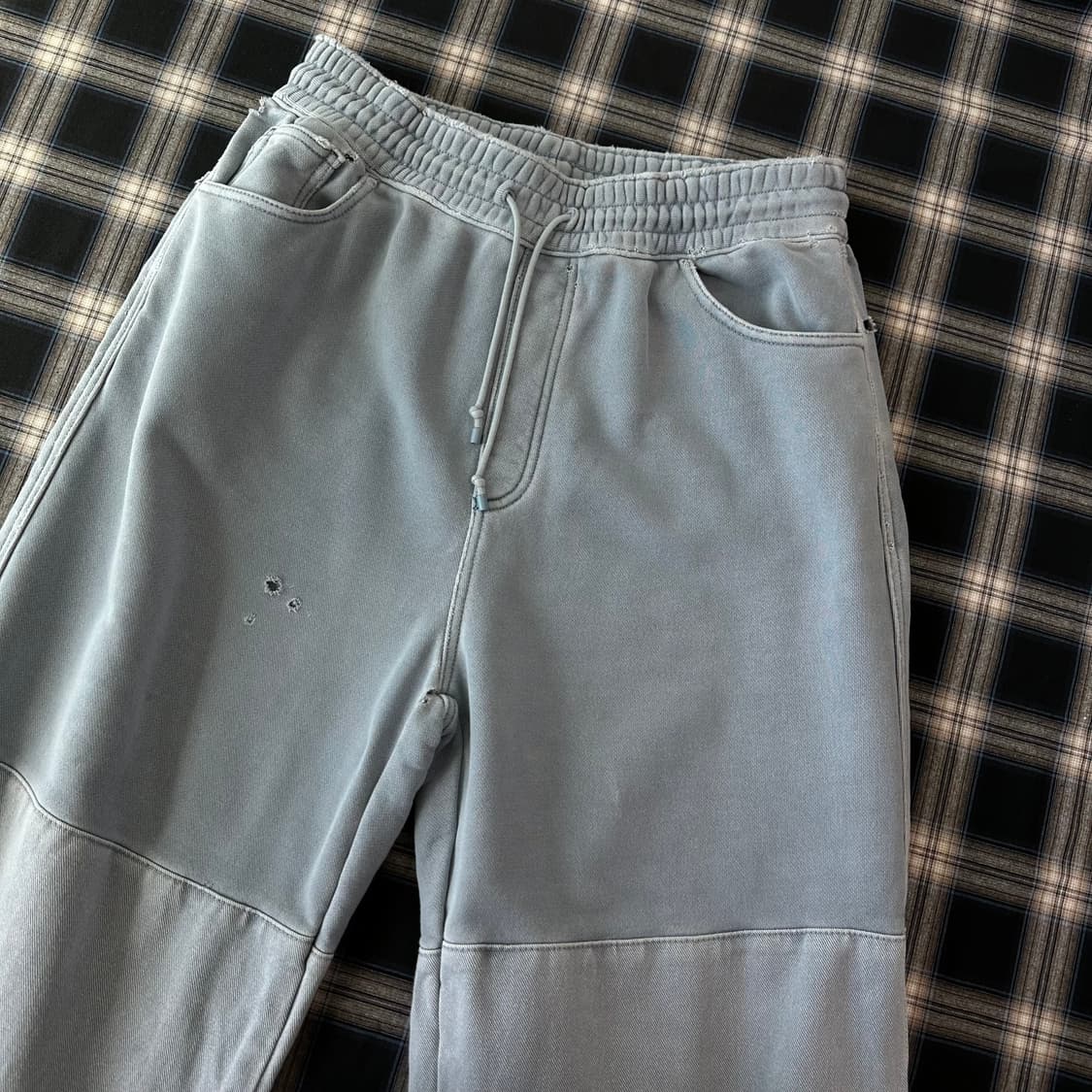 아모멘토 드로우스트링 디스트레스 팬츠 상품이미지1