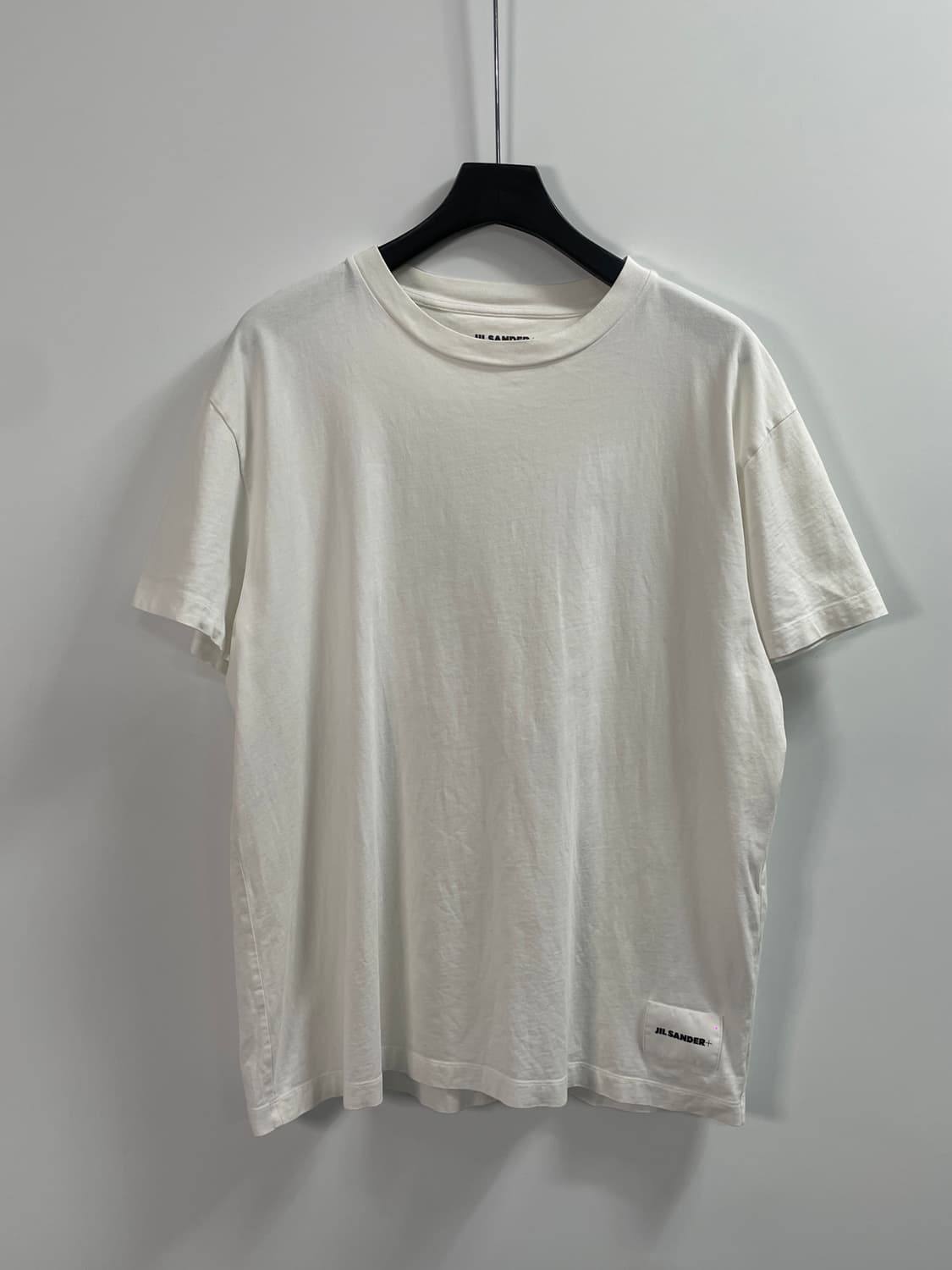 질샌더 패치 화이트 라운드 반팔티 (on.365) 상품이미지1