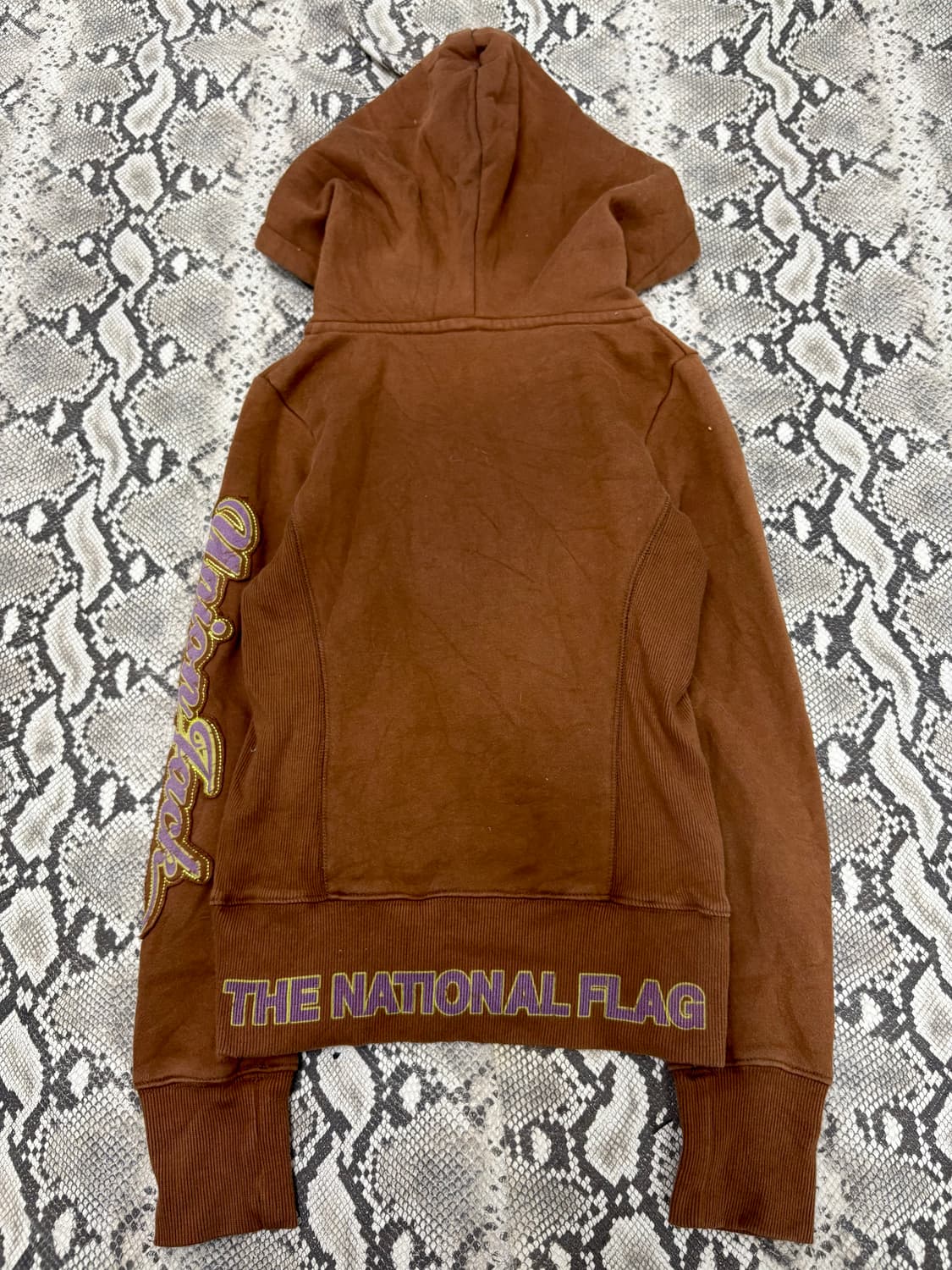 “Vintage” Y2K Mood Brown Slim Crop Hoode 상품이미지5