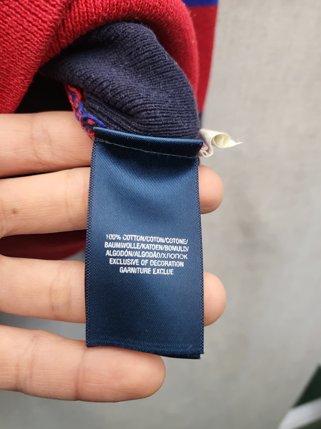 폴로 랄프로렌 스트라이프 니트 레드 네이비 상품이미지4