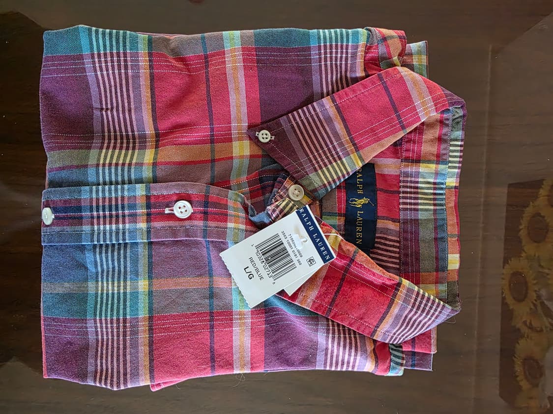 폴로 랄프로렌 멀티컬러 플래드 셔츠 상품이미지1