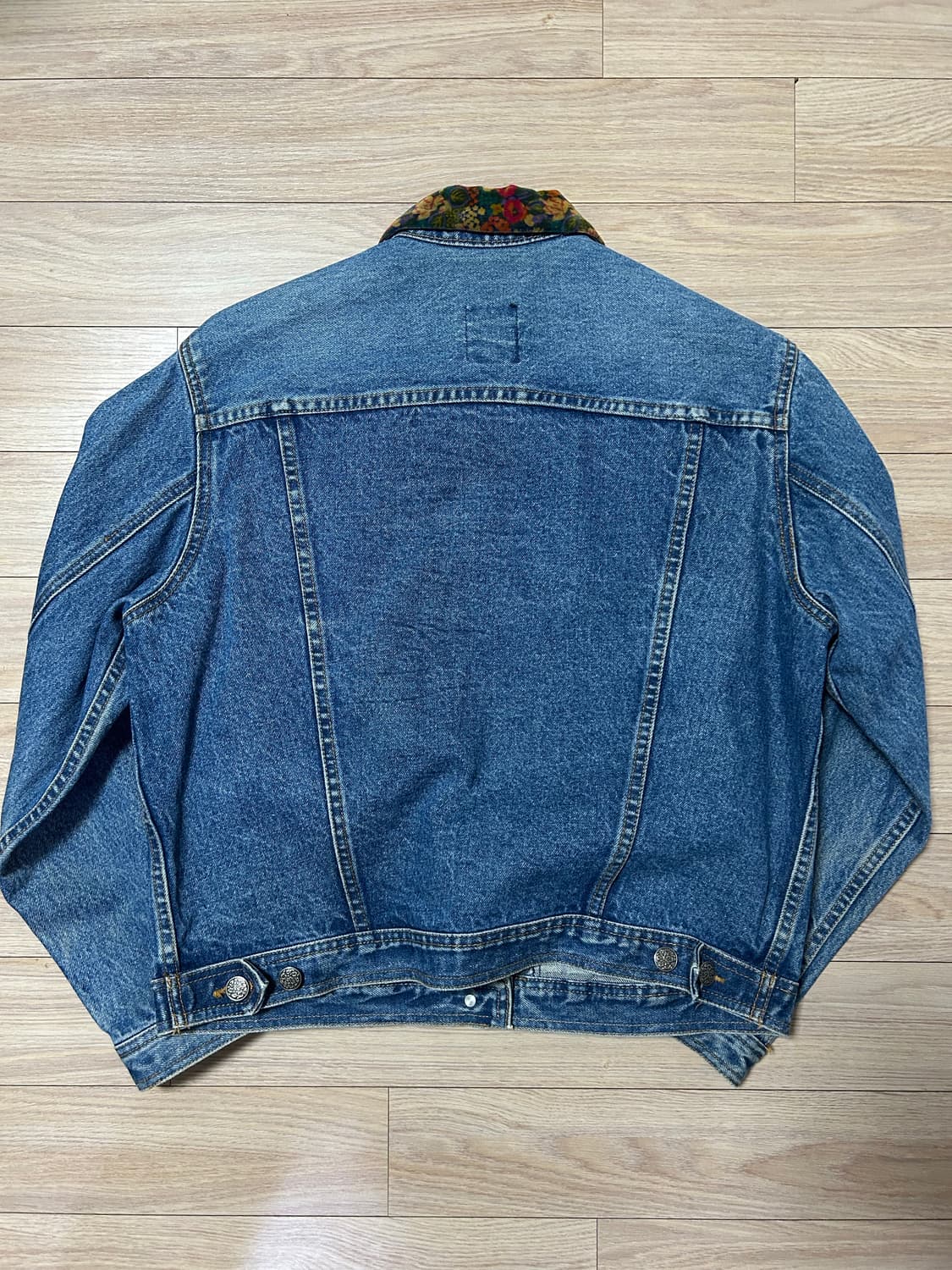 90s 올드갭 플라워 카라 데님 자켓 상품이미지2