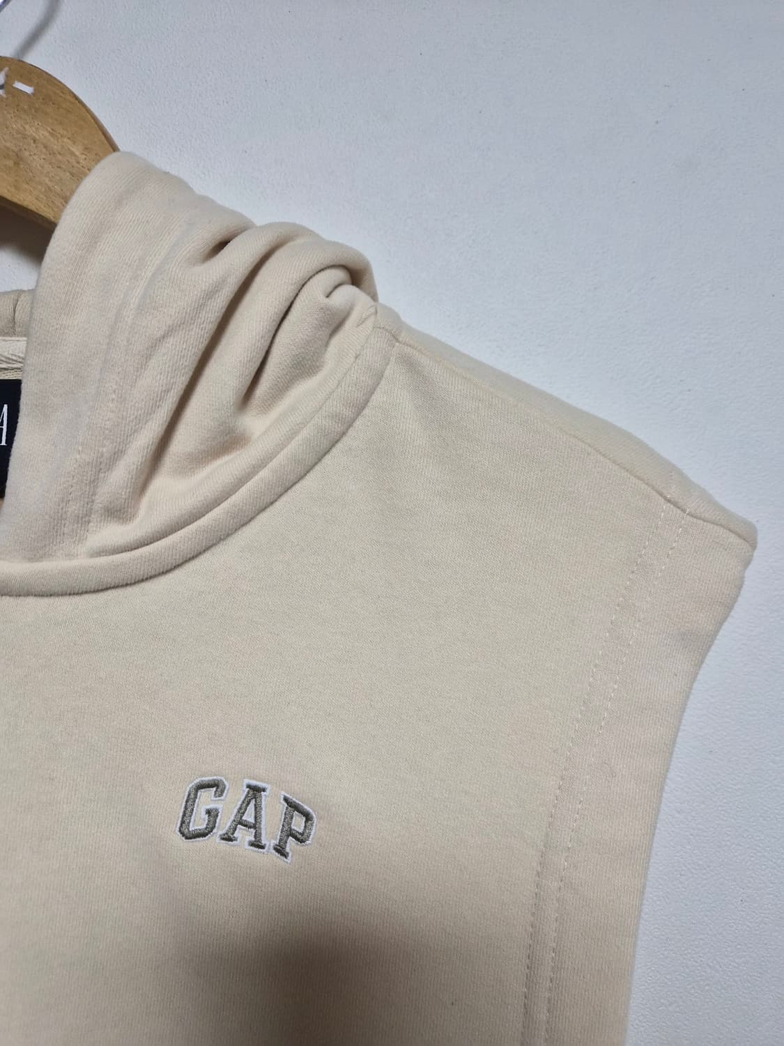 갭Gap 베이지 후드 베스트 S - T154 상품이미지3