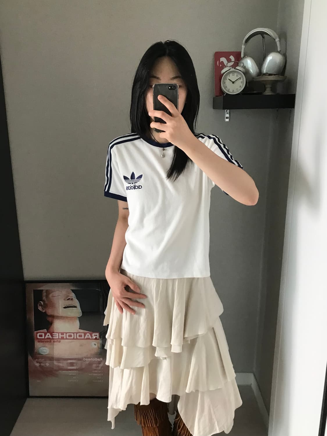 아디다스 OO년대 올드스쿨 트레포일 사이드라인 반팔티 상품이미지2