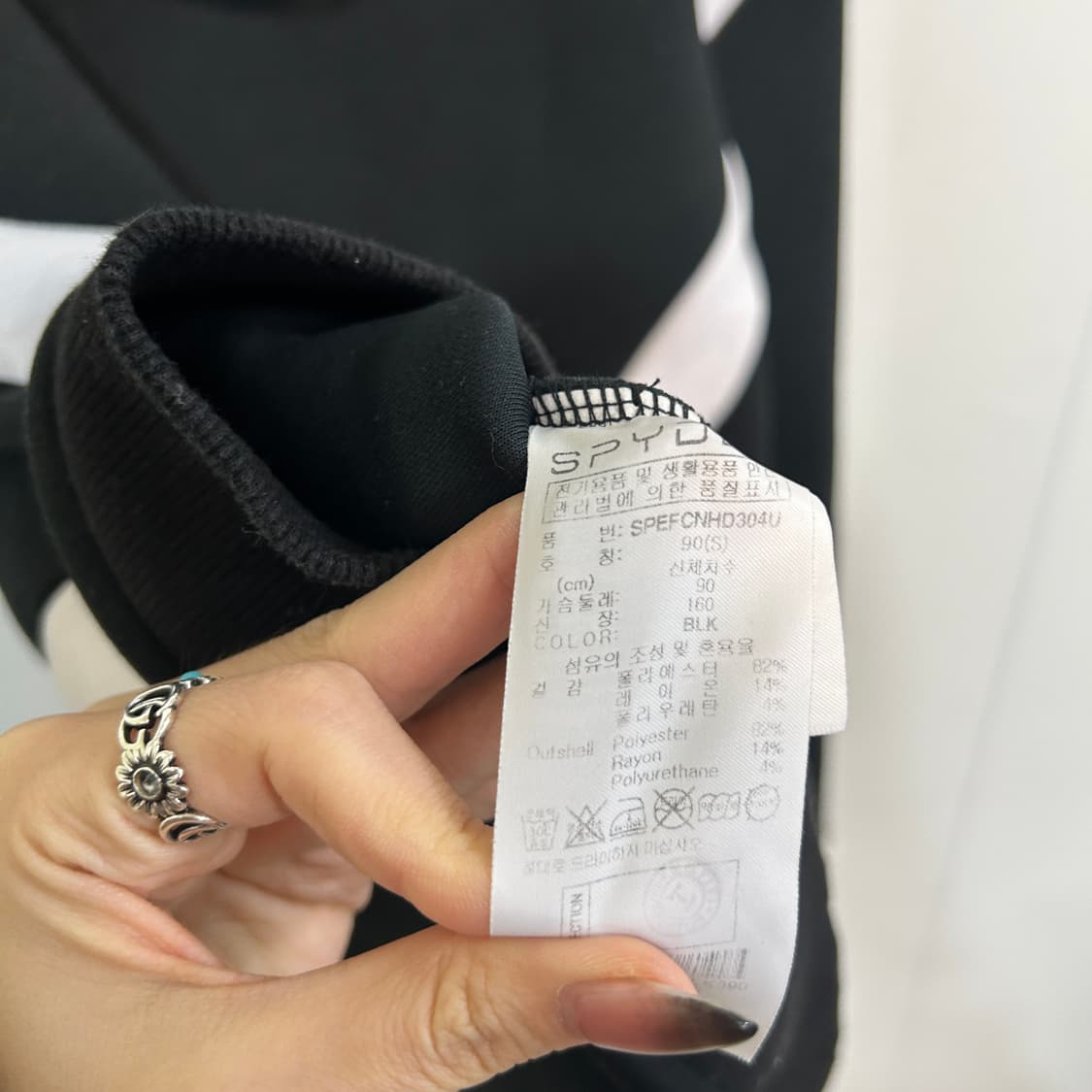 스파이더 캥거루포켓 후드스웨트셔츠 90 남녀공용 상품이미지3