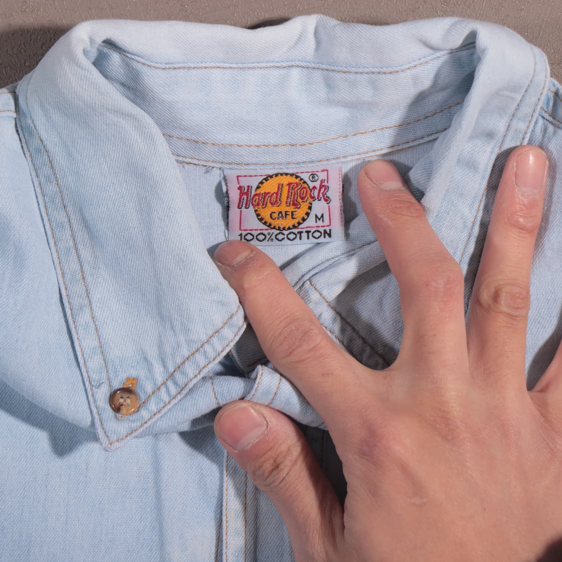 90s 하드락카페 데님셔츠 상품이미지5
