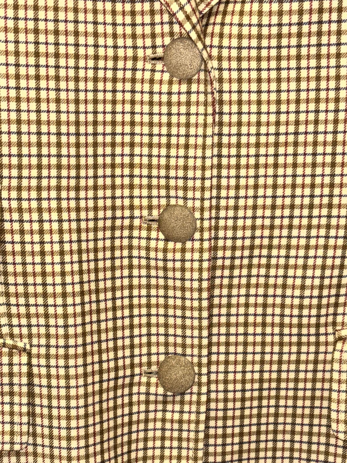 Aigner 클래식 체크 울 자켓 / Beige 상품이미지5