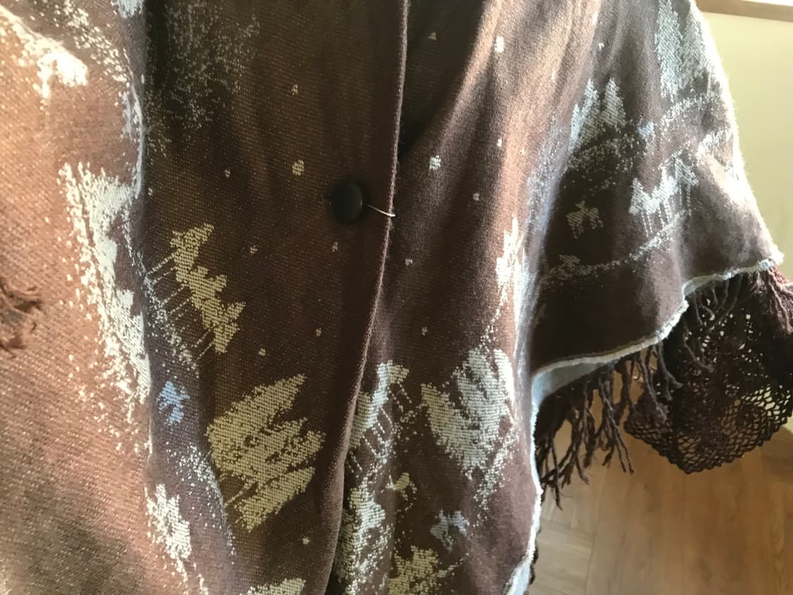 vintage pattern tassel cape 상품이미지4