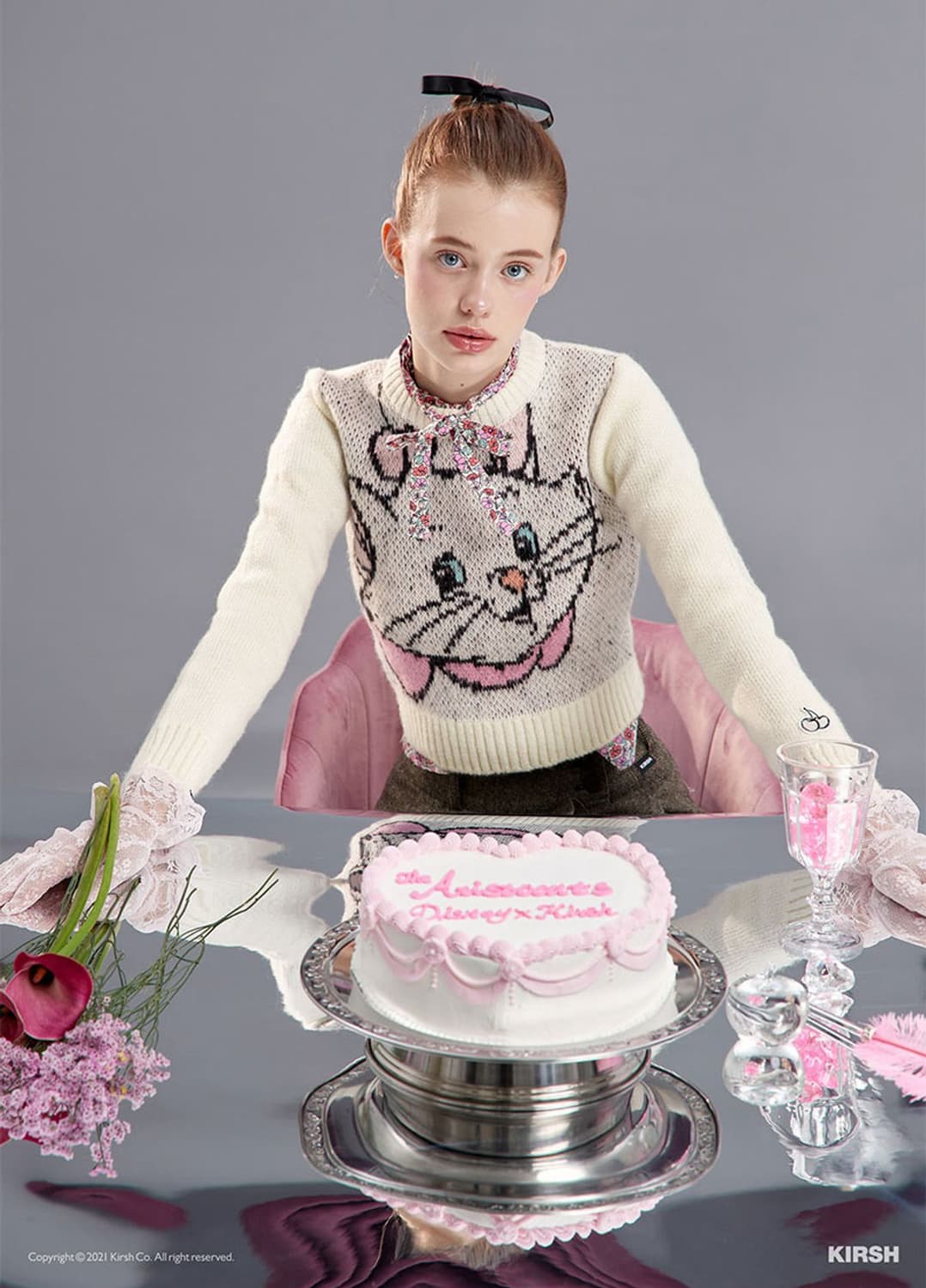 키르시 아리스토캣 크롭 니트 상품이미지1