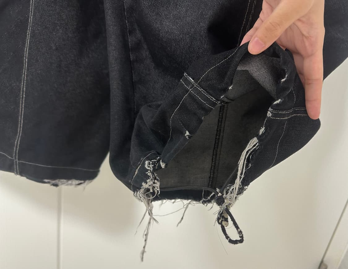 아캄 Sprayed Denim Pants (Black) 상품이미지10