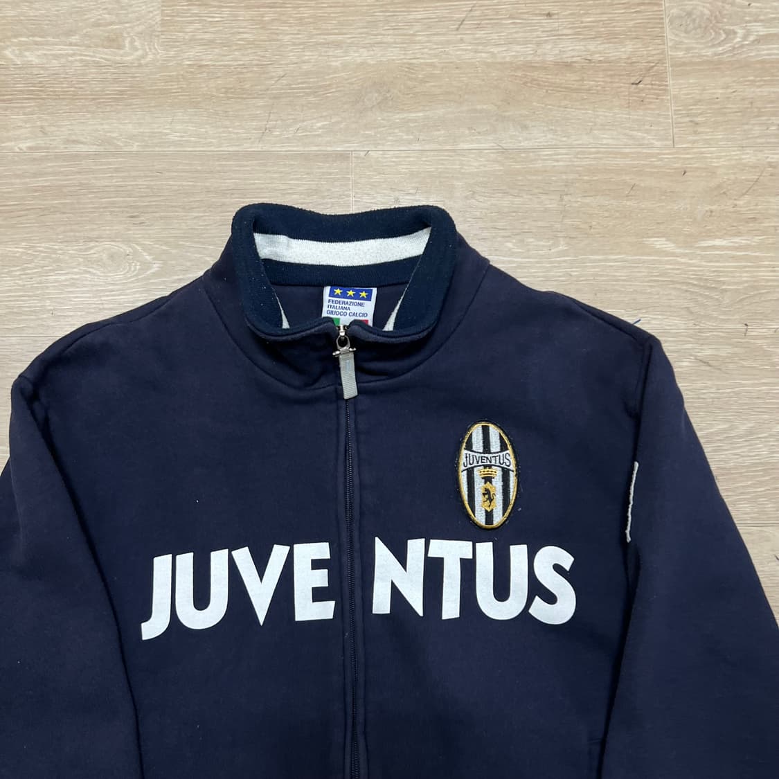 유벤투스 축구팀 로고 프린팅 코튼 져지 트랙탑 자켓 [네이비] L/100 상품이미지2