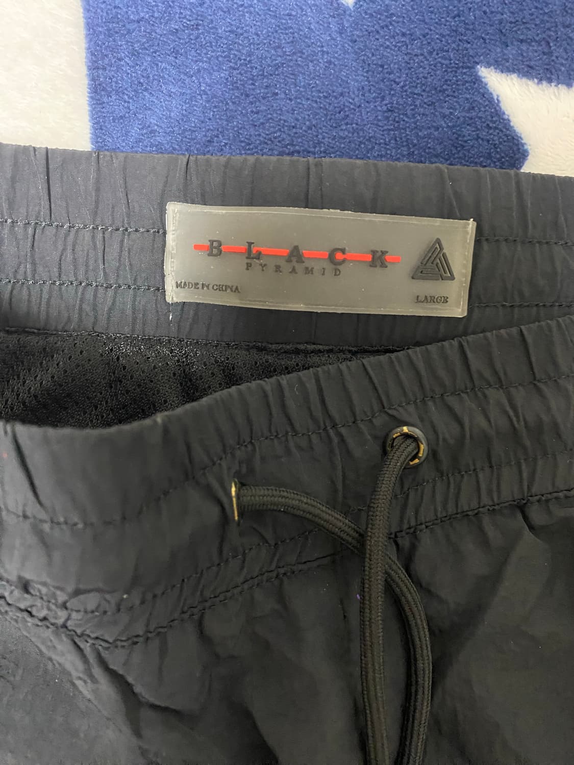 블랙 피라미드 우븐 팬츠 상품이미지3