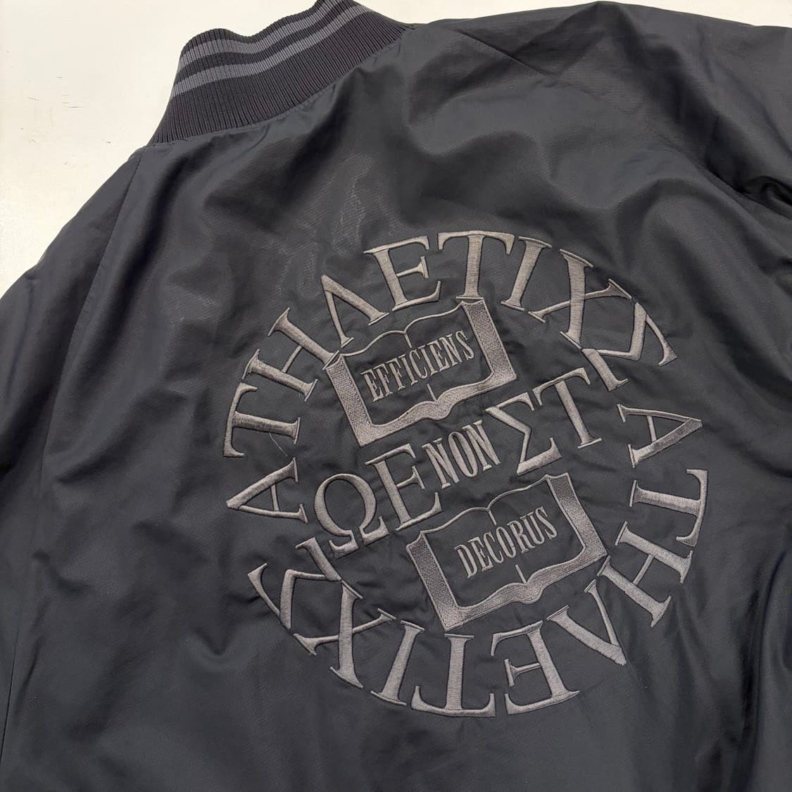 [2XL] 10s 나이키 검정색 봄버 바시티 자켓 B350 상품이미지3