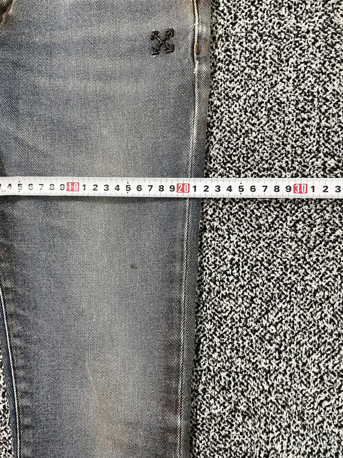 빈티지9. 오프화이트 데미지 워싱 데님진 데님팬츠 청바지 상품이미지6