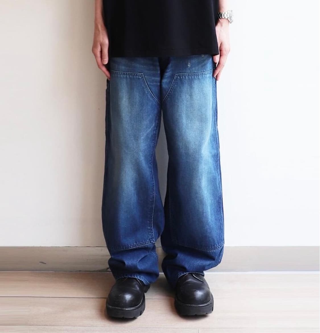 john mason smith 11.5oz 더블니 데님 팬츠 32 상품이미지1