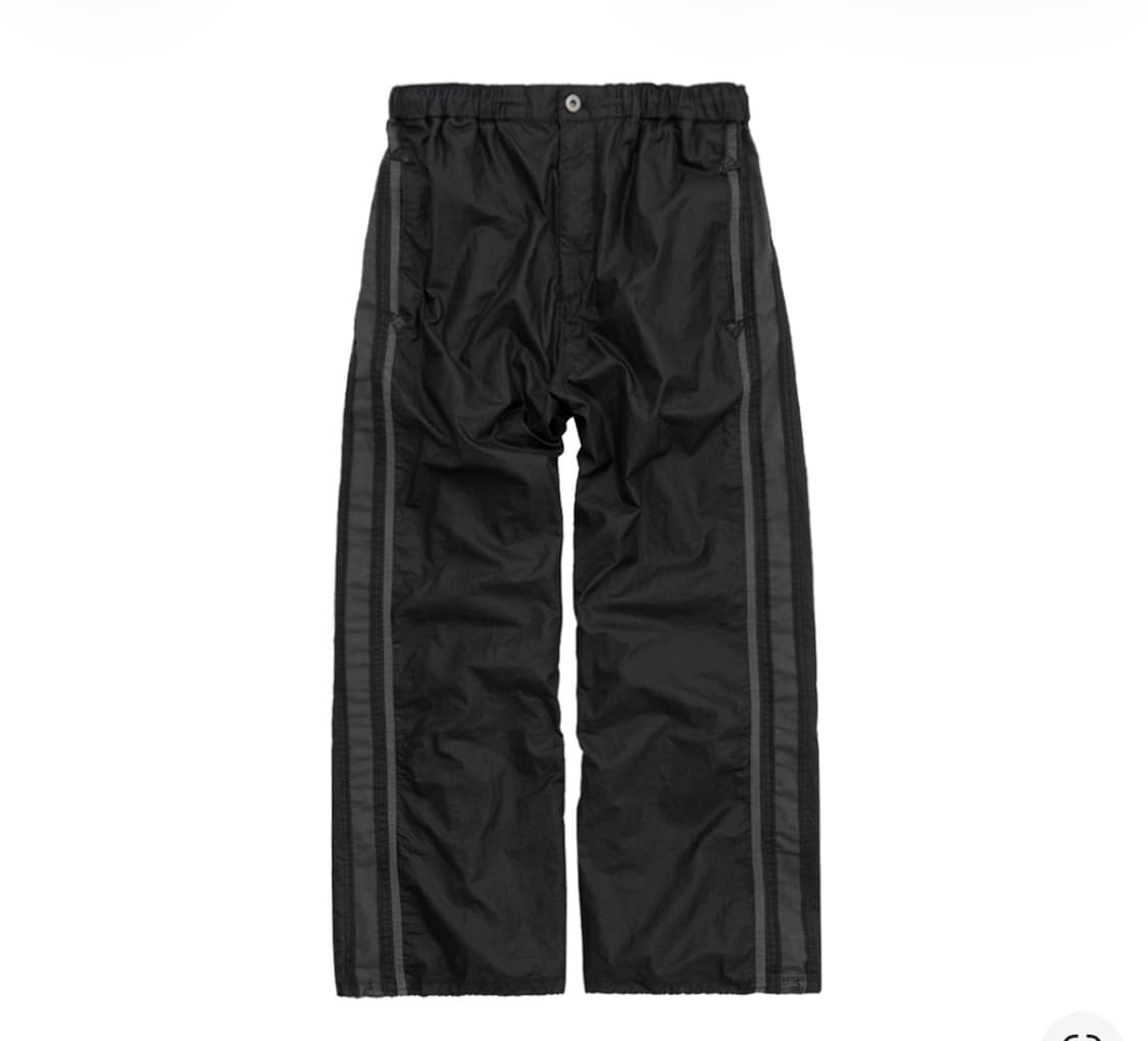 3) 폴리테루 글로시 트랙 팬츠 블랙 상품이미지1