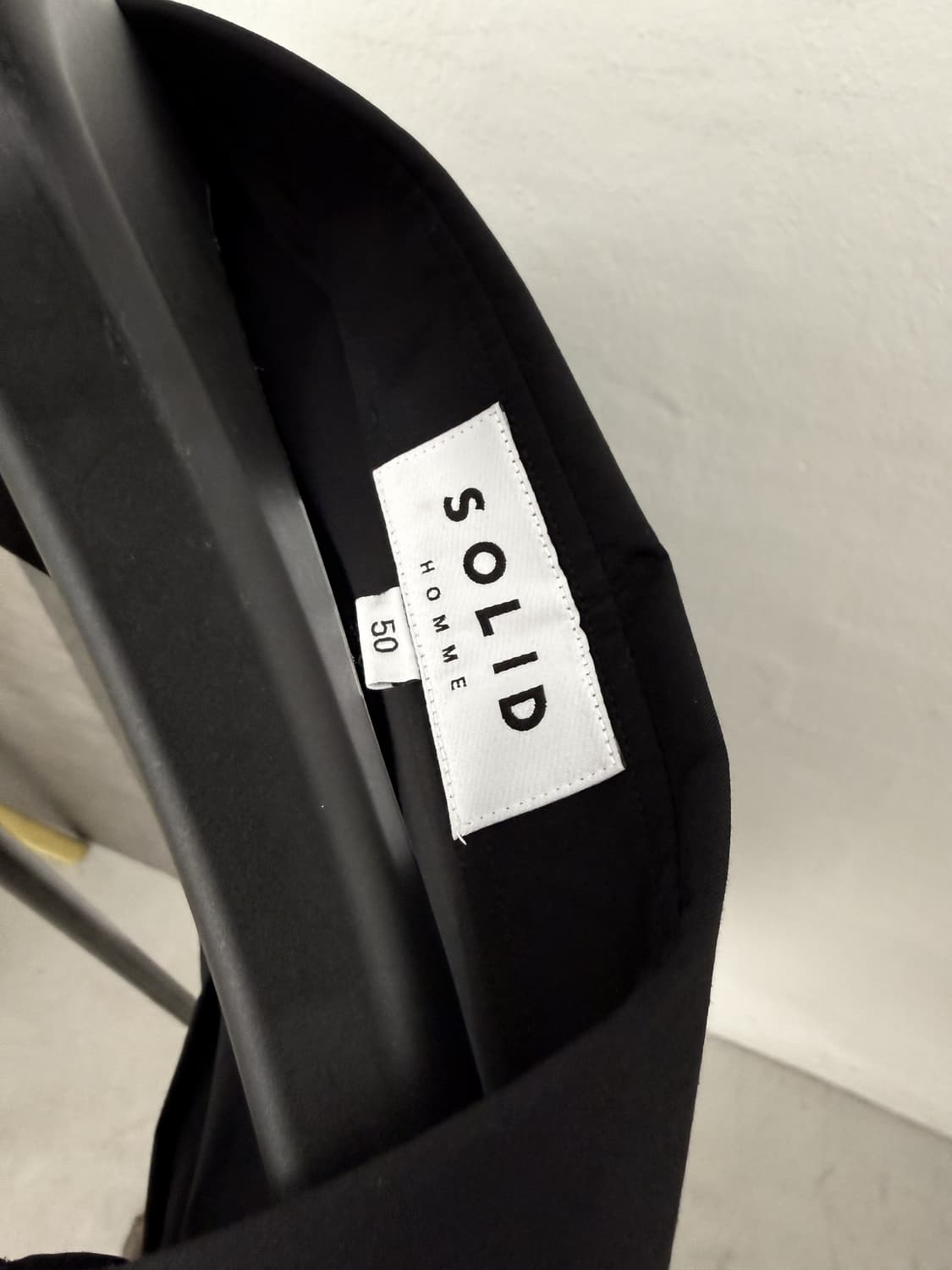 SOLID HOMME Black Stretch Dress Shirt 상품이미지7