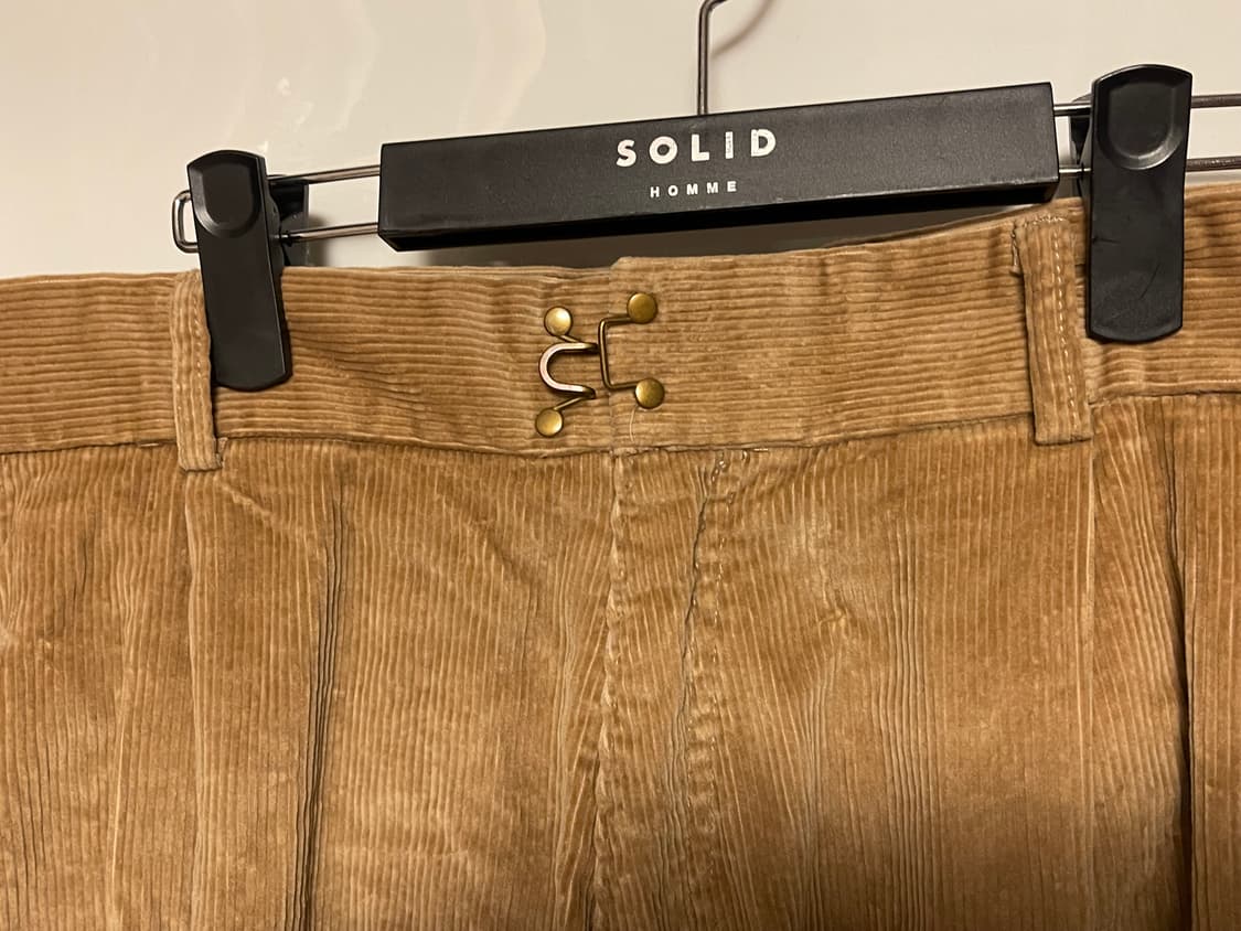 컬러 브라운 와이드 코듀로이 팬츠 상품이미지3