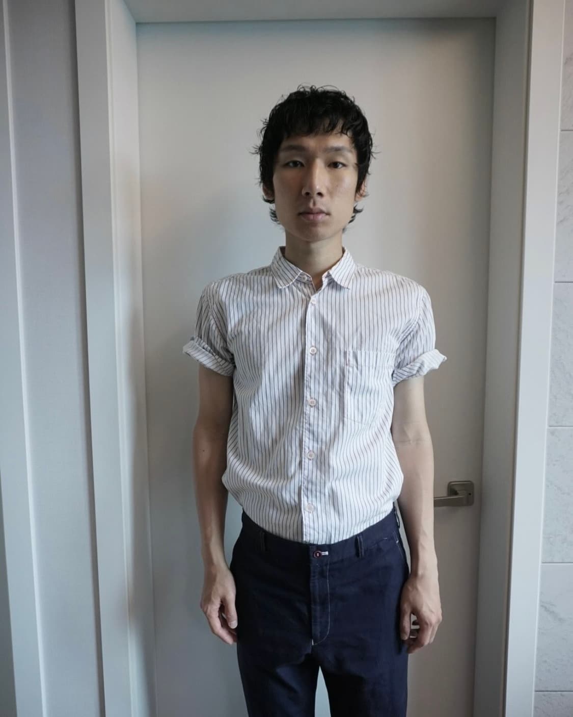 Comme des Garcons stripe half shirt 상품이미지1