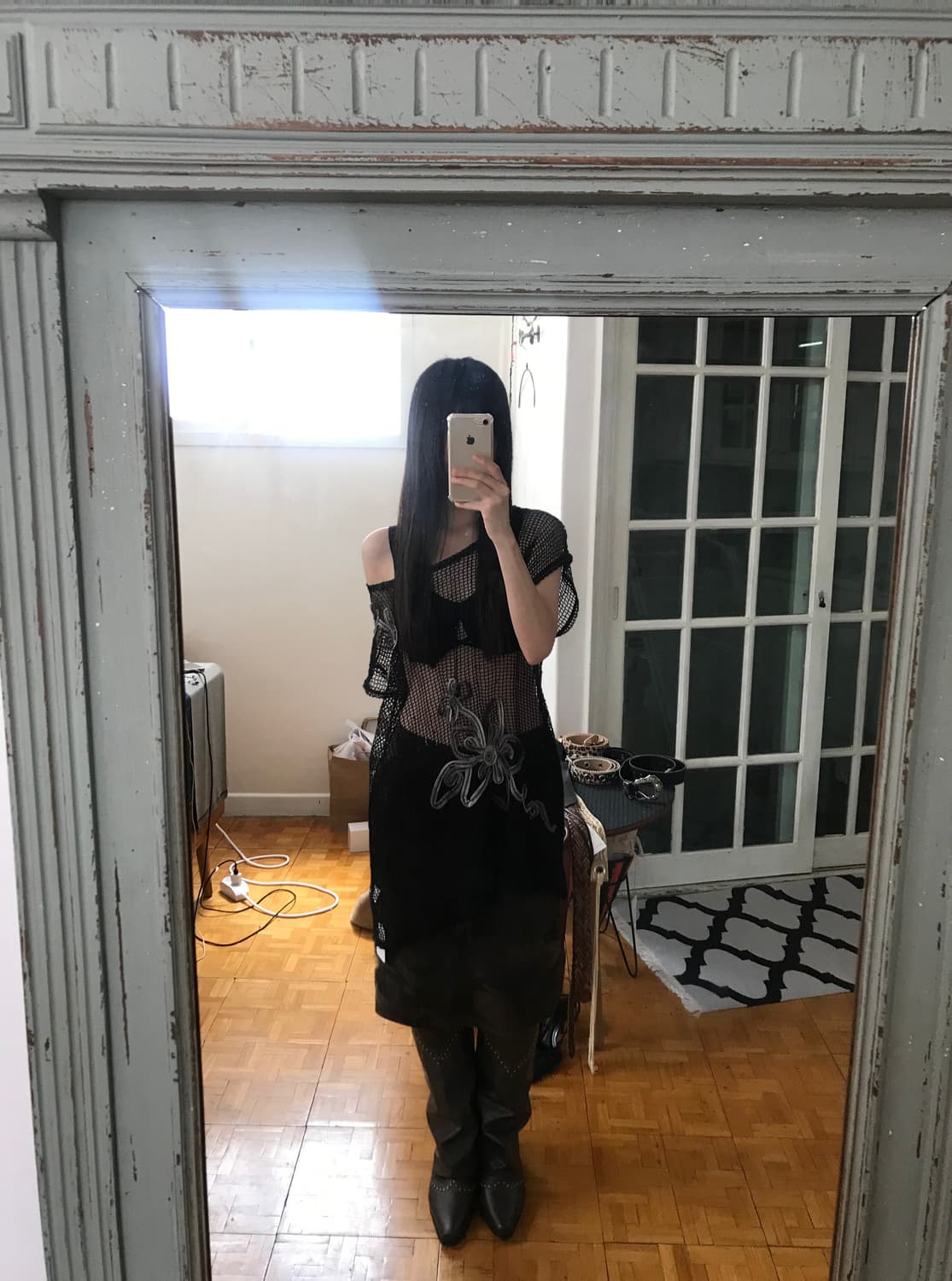 vintage pattern skirt 상품이미지3