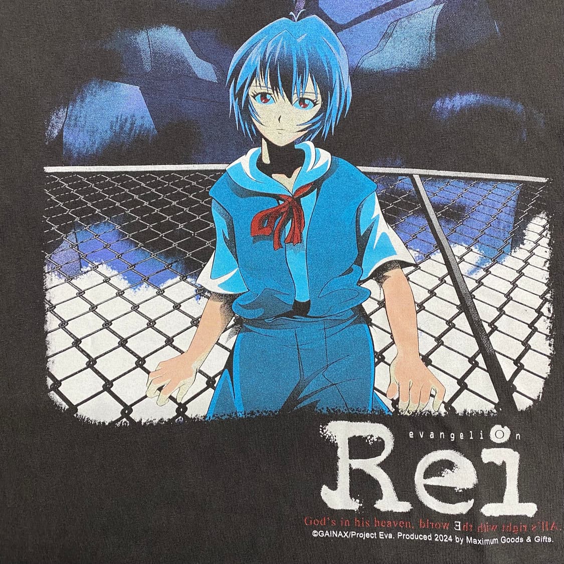 에반게리온 레이 부틀렉 애니메이션 티셔츠 상품이미지5
