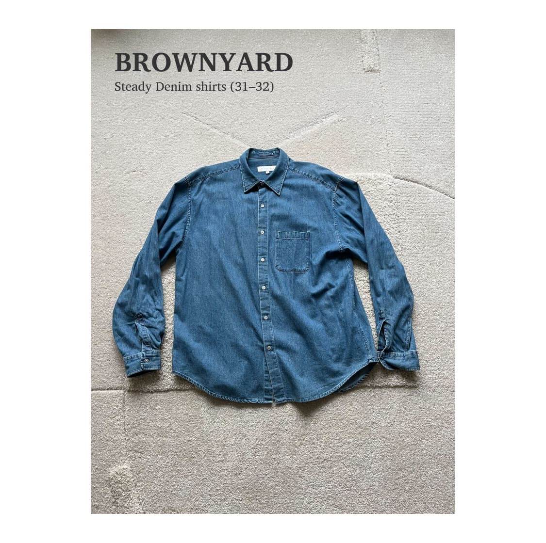 브라운야드 데님 셔츠 초판 (105) 상품이미지1