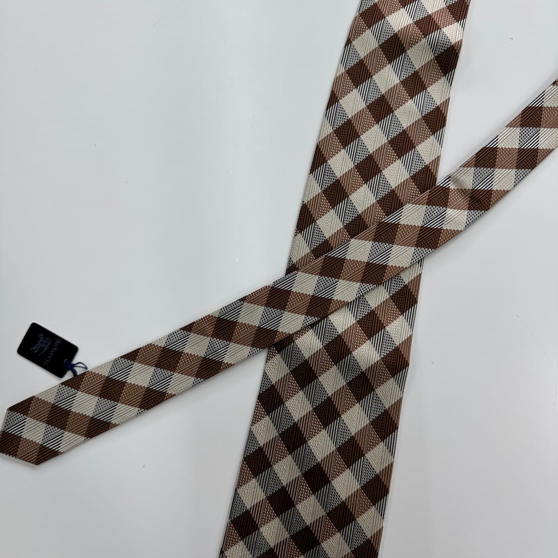 미사용품 택달린 버버리 심플로고 명품 정품 넥타이 (Burberry) 상품이미지4