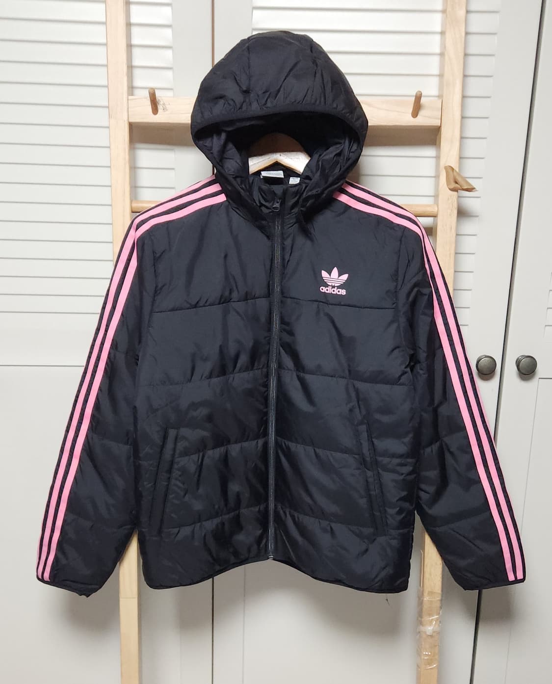 아디다스 삼선 검핑 경량 점퍼 후드 자켓 상품이미지1