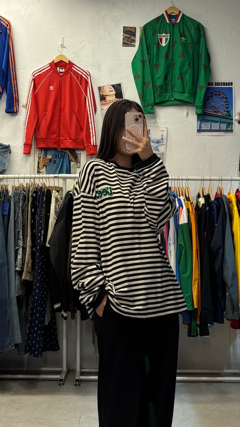 Lee 리 스트라이프 긴팔티 XL 상품이미지1