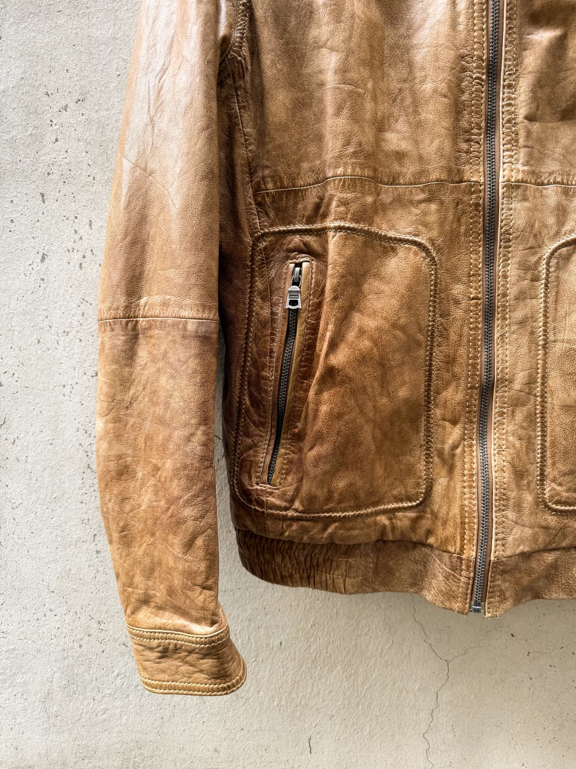 Vintage GAS Goatskin Leather Jacket 상품이미지2