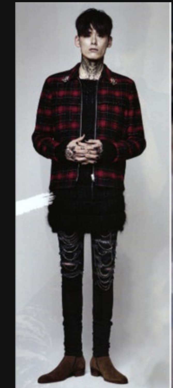 생로랑 13FW 레드체크자켓 상품이미지6