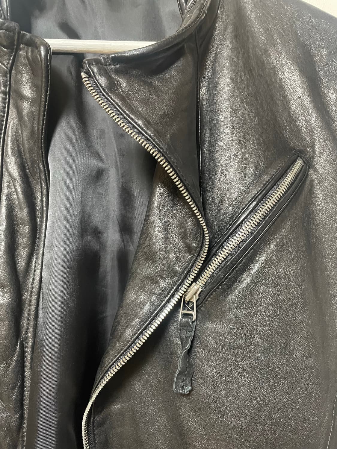 빈티지 양가죽 레더 자켓 상품이미지2