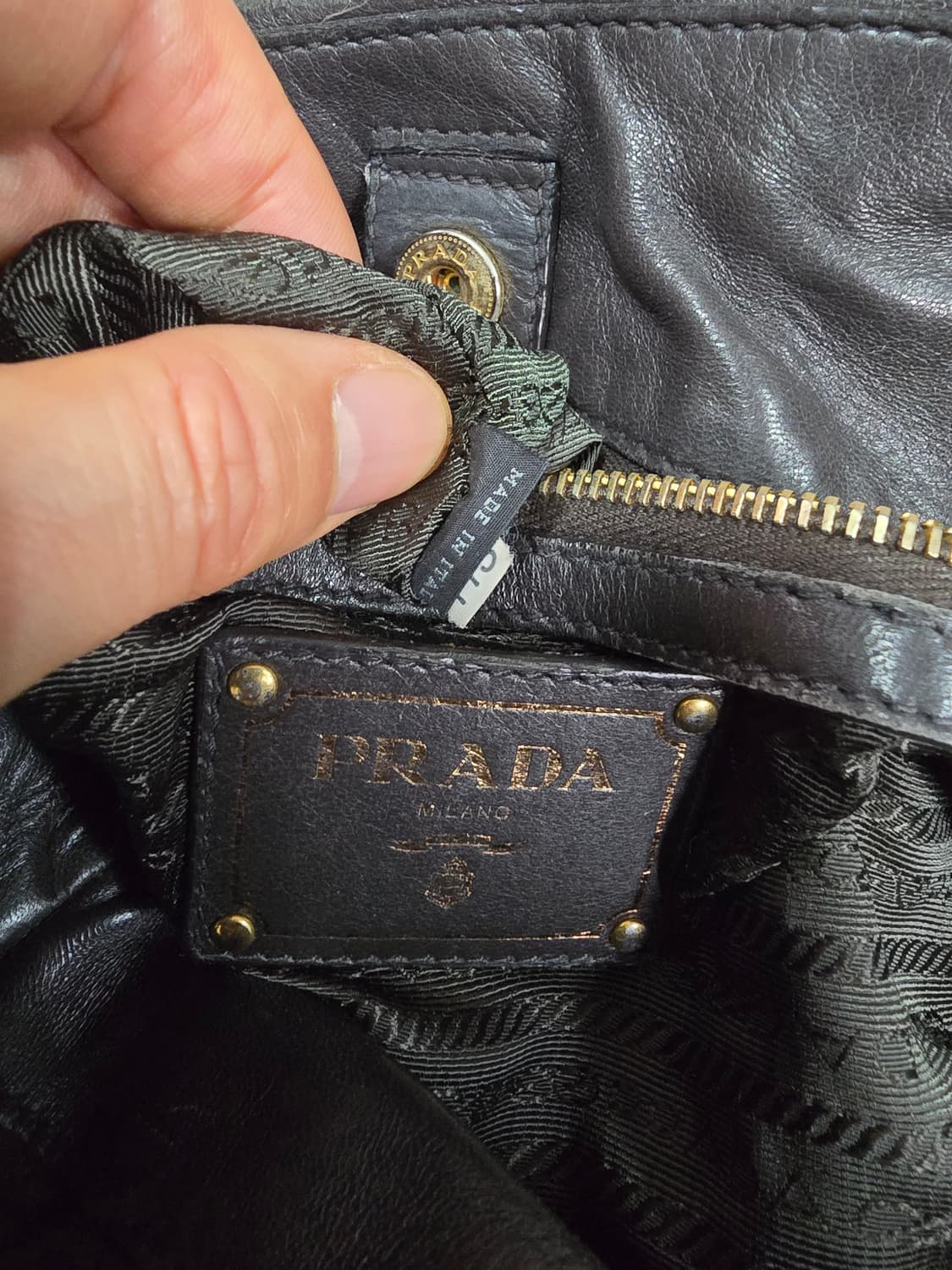 프라다 나일론 금장 토트백 숄더백 상품이미지9