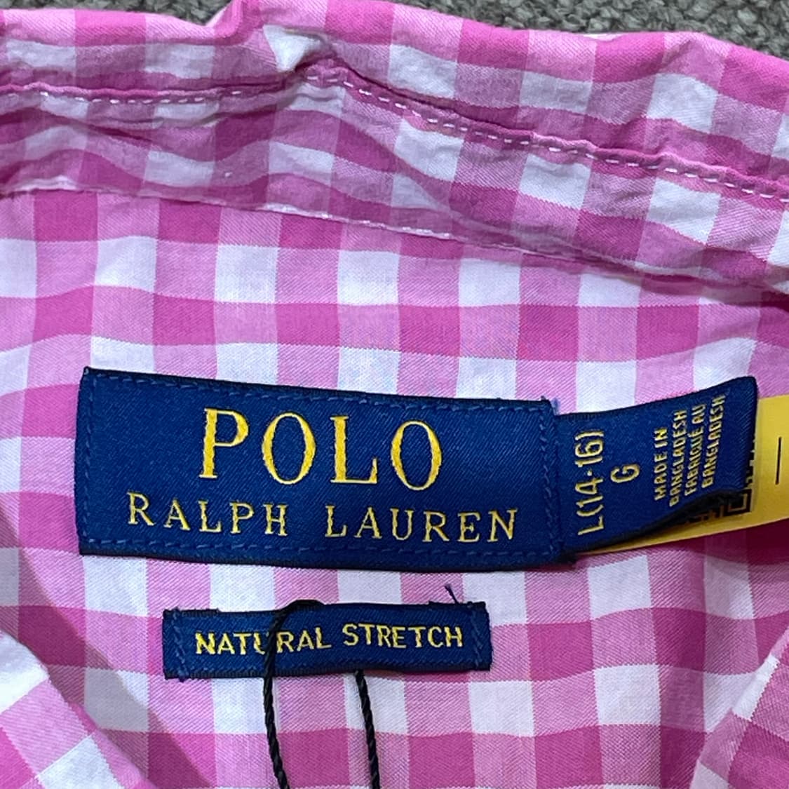 (L) POLO 폴로 랄프로렌 체크 반팔 셔츠 상품이미지7