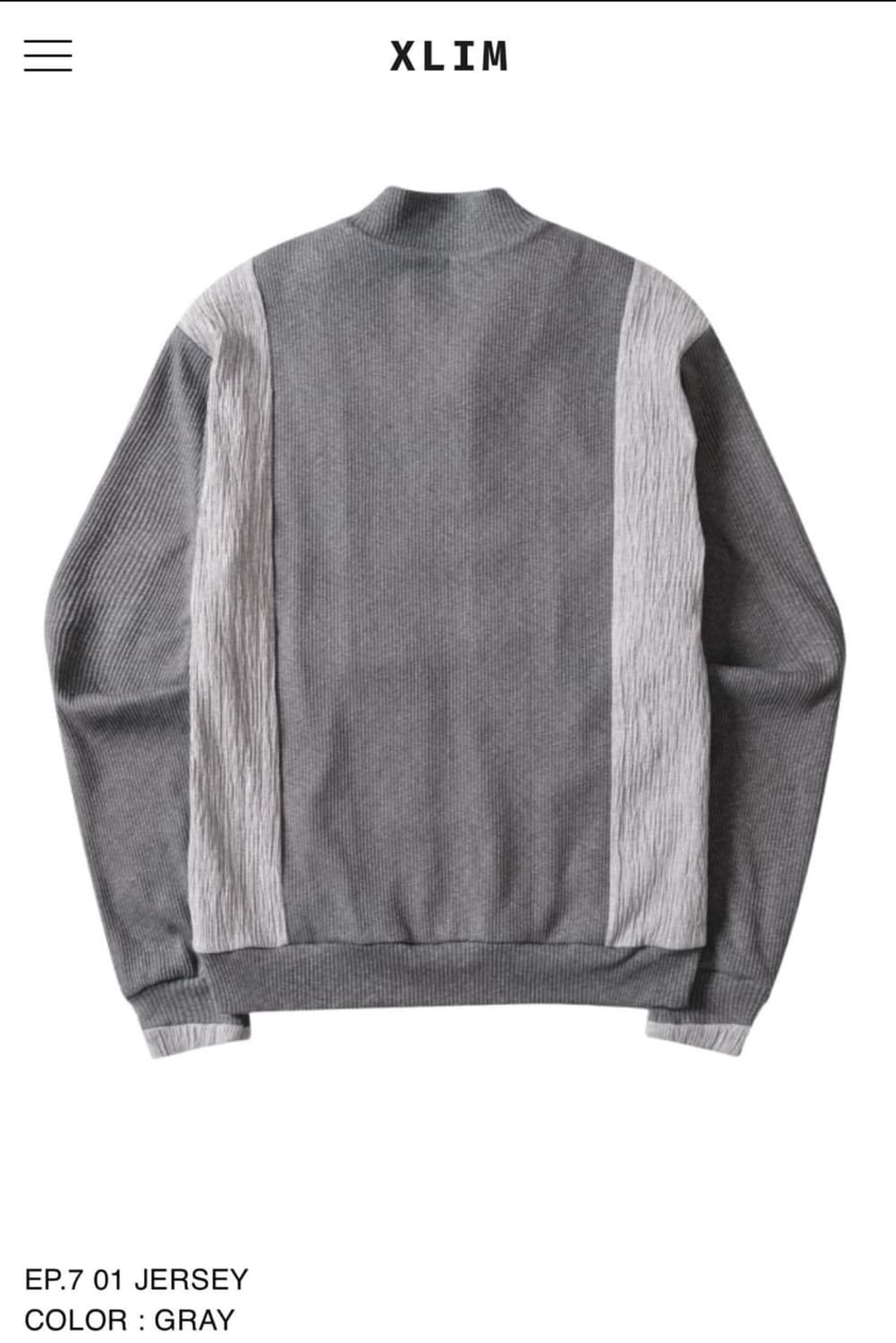 xlim 엑슬림 ep.7 01 져지 그레이 XL 상품이미지2